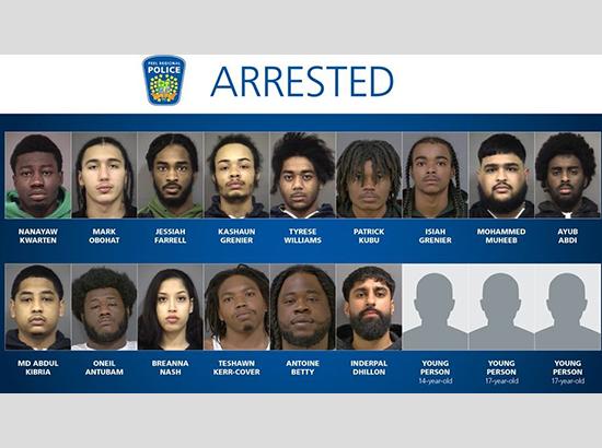 Major Bust in Canada: Peel Police Arrests 18 Suspects, Recovers $1.2 Million in Stolen Vehicles