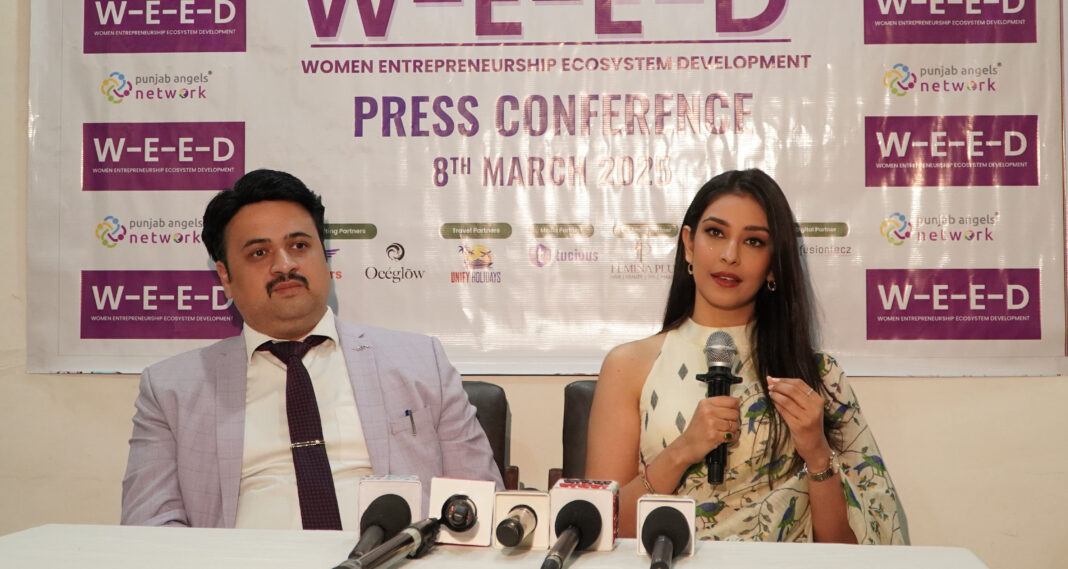 In a path-breaking development, the Women Entrepreneurship Ecosystem Development (W.E.E.D) initiative, a structured one-year program dedicated to fostering women-led start-ups, was officially unveiled at a press conference held at Press Club, Chandigarh. W.E.E.D, a brain child of Navneet Kaur Dhillon, a former Femina Miss India World, actress, and entrepreneur, is a significant step towards empowering women entrepreneurs by providing them with mentorship, funding opportunities, and industry connections crucial for scaling their ventures. “W.E.E.D initiative is designed to address key areas vital for business where we will provide women entrepreneurs access to a strong network of mentors, investors, and experts,” said Navneet Kaur Dhillon at the press meet. Navneet, on being asked about the reason for crossing over from the entertainment industry and taking on a new role of ‘mentor to women entrepreneurs’ said: “I have always been passionate about women empowerment. I conceptualised W.E.E.D as I wanted to do something concrete to empower women. I feel that as a pageant winner, my exposure & experience will help me connect and reach out to women with start-up ideas and encourage them to pursue their entrepreneurial dreams.” Sharing his thoughts on the occasion, Sahil Makkar, Chairman and CEO of Punjab Angels Network (PAN) – which is committed to developing the start-up ecosystem in the region, and owns W.E.E.D as its subsidiary, said: “Through W.E.E.D, we will facilitate collaborations and partnerships for expanding reach. Through investor engagement, we will link high-potential women-led start-ups with investors for business scaling. We will help start-ups connect with financial resources to accelerate growth” In reply to a question from the media, Makkar, an alumnus of the Indian School of Business (ISB) and executive education from IIM, Bangalore, who brings over 13 years of experience as a CA and finance educator, said: “PAN has played a pivotal role in creating a thriving start-up ecosystem in the region.” “Similarly, WEED is an initiative that will provide the much-needed support and will facilitate women entrepreneurs to thrive. Through mentorship, funding, and networking, we aim to bridge the gap and create a strong foundation for women-led businesses,” added Makkar, who has written two books on start-ups -- How to raise Start-up funding in India and How to Manage Finance @ Start-up's. Navneet Kaur Dhillon & Sahil Makkar revealed that the W.E.E.D Program will initially select 10 women entrepreneurs for an intensive three-month mentorship, followed by the inclusion of 10 more women, focusing on scaling their businesses over the next nine months. With a strong vision to support women from Tier-2 and Tier-3 cities, WEED aims to create a lasting impact by addressing challenges faced by women entrepreneurs and providing them with the tools and networks necessary for success, they said. Meanwhile, the launch of WEED coincided with Transform 13.0, an event featuring a line-up of esteemed speakers and experts in women entrepreneurship. Insightful thoughts were shared by Pooja Nayar, Founder of Pratham HR and Legal Solutions, Chair, PHDCCI SHE Forum; Dr Nancy Juneja, CEO and Founder of MENTORx, also a TEDx and Josh Speaker; Ms Mamta Bhardwaj, COO, STPI NEURON Centre of Excellence(CoE) Mohali; Ms Isha Taneja, Co-Founder and CEO of Complere Infosystem, also TiE Women Chair, TiE Chandigarh, and Anuradha Chawla, Founder and CEO of Bbetter Solutions, also a performance coach and corporate trainer. Women entrepreneurs who wish to apply for mentorship support for their start-ups can get in touch on the following email id: weed@punjabangelsnetwork.com.