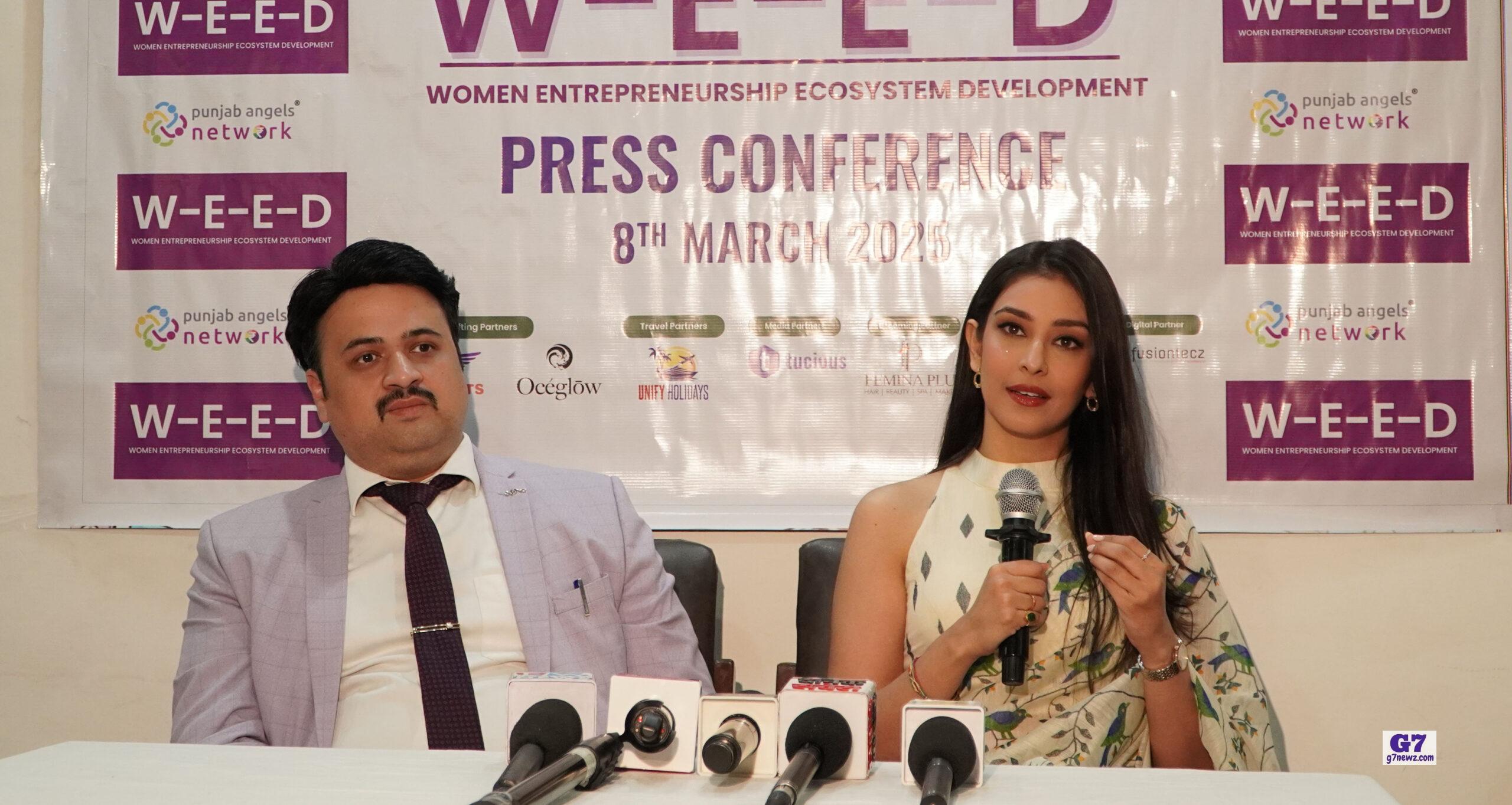 In a path-breaking development, the Women Entrepreneurship Ecosystem Development (W.E.E.D) initiative, a structured one-year program dedicated to fostering women-led start-ups, was officially unveiled at a press conference held at Press Club, Chandigarh. W.E.E.D, a brain child of Navneet Kaur Dhillon, a former Femina Miss India World, actress, and entrepreneur, is a significant step towards empowering women entrepreneurs by providing them with mentorship, funding opportunities, and industry connections crucial for scaling their ventures. “W.E.E.D initiative is designed to address key areas vital for business where we will provide women entrepreneurs access to a strong network of mentors, investors, and experts,” said Navneet Kaur Dhillon at the press meet. Navneet, on being asked about the reason for crossing over from the entertainment industry and taking on a new role of ‘mentor to women entrepreneurs’ said: “I have always been passionate about women empowerment. I conceptualised W.E.E.D as I wanted to do something concrete to empower women. I feel that as a pageant winner, my exposure & experience will help me connect and reach out to women with start-up ideas and encourage them to pursue their entrepreneurial dreams.” Sharing his thoughts on the occasion, Sahil Makkar, Chairman and CEO of Punjab Angels Network (PAN) – which is committed to developing the start-up ecosystem in the region, and owns W.E.E.D as its subsidiary, said: “Through W.E.E.D, we will facilitate collaborations and partnerships for expanding reach. Through investor engagement, we will link high-potential women-led start-ups with investors for business scaling. We will help start-ups connect with financial resources to accelerate growth” In reply to a question from the media, Makkar, an alumnus of the Indian School of Business (ISB) and executive education from IIM, Bangalore, who brings over 13 years of experience as a CA and finance educator, said: “PAN has played a pivotal role in creating a thriving start-up ecosystem in the region.” “Similarly, WEED is an initiative that will provide the much-needed support and will facilitate women entrepreneurs to thrive. Through mentorship, funding, and networking, we aim to bridge the gap and create a strong foundation for women-led businesses,” added Makkar, who has written two books on start-ups -- How to raise Start-up funding in India and How to Manage Finance @ Start-up's. Navneet Kaur Dhillon & Sahil Makkar revealed that the W.E.E.D Program will initially select 10 women entrepreneurs for an intensive three-month mentorship, followed by the inclusion of 10 more women, focusing on scaling their businesses over the next nine months. With a strong vision to support women from Tier-2 and Tier-3 cities, WEED aims to create a lasting impact by addressing challenges faced by women entrepreneurs and providing them with the tools and networks necessary for success, they said. Meanwhile, the launch of WEED coincided with Transform 13.0, an event featuring a line-up of esteemed speakers and experts in women entrepreneurship. Insightful thoughts were shared by Pooja Nayar, Founder of Pratham HR and Legal Solutions, Chair, PHDCCI SHE Forum; Dr Nancy Juneja, CEO and Founder of MENTORx, also a TEDx and Josh Speaker; Ms Mamta Bhardwaj, COO, STPI NEURON Centre of Excellence(CoE) Mohali; Ms Isha Taneja, Co-Founder and CEO of Complere Infosystem, also TiE Women Chair, TiE Chandigarh, and Anuradha Chawla, Founder and CEO of Bbetter Solutions, also a performance coach and corporate trainer. Women entrepreneurs who wish to apply for mentorship support for their start-ups can get in touch on the following email id: weed@punjabangelsnetwork.com.