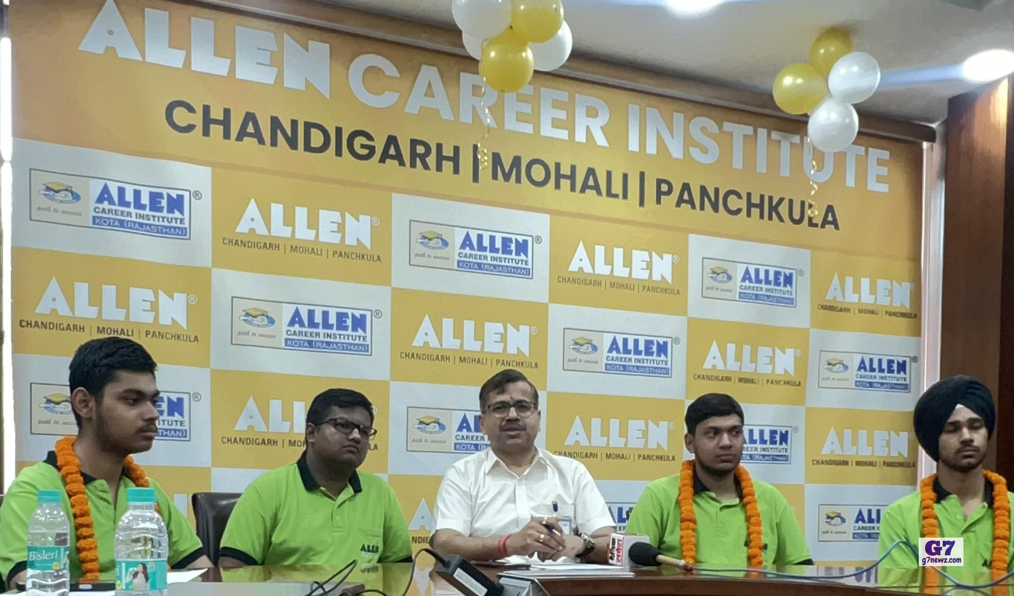 ALLEN Chandigarh Students Deliver Exemplary Performance in JEE 2025