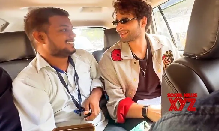 Siddhant Chaturvedi enjoys a meet cute with an admirer during his Varanasi visit