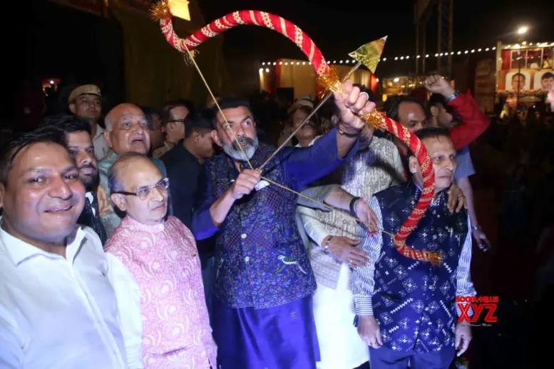 Bobby Deol performs Ravana Vadh during Dussehra celebrations