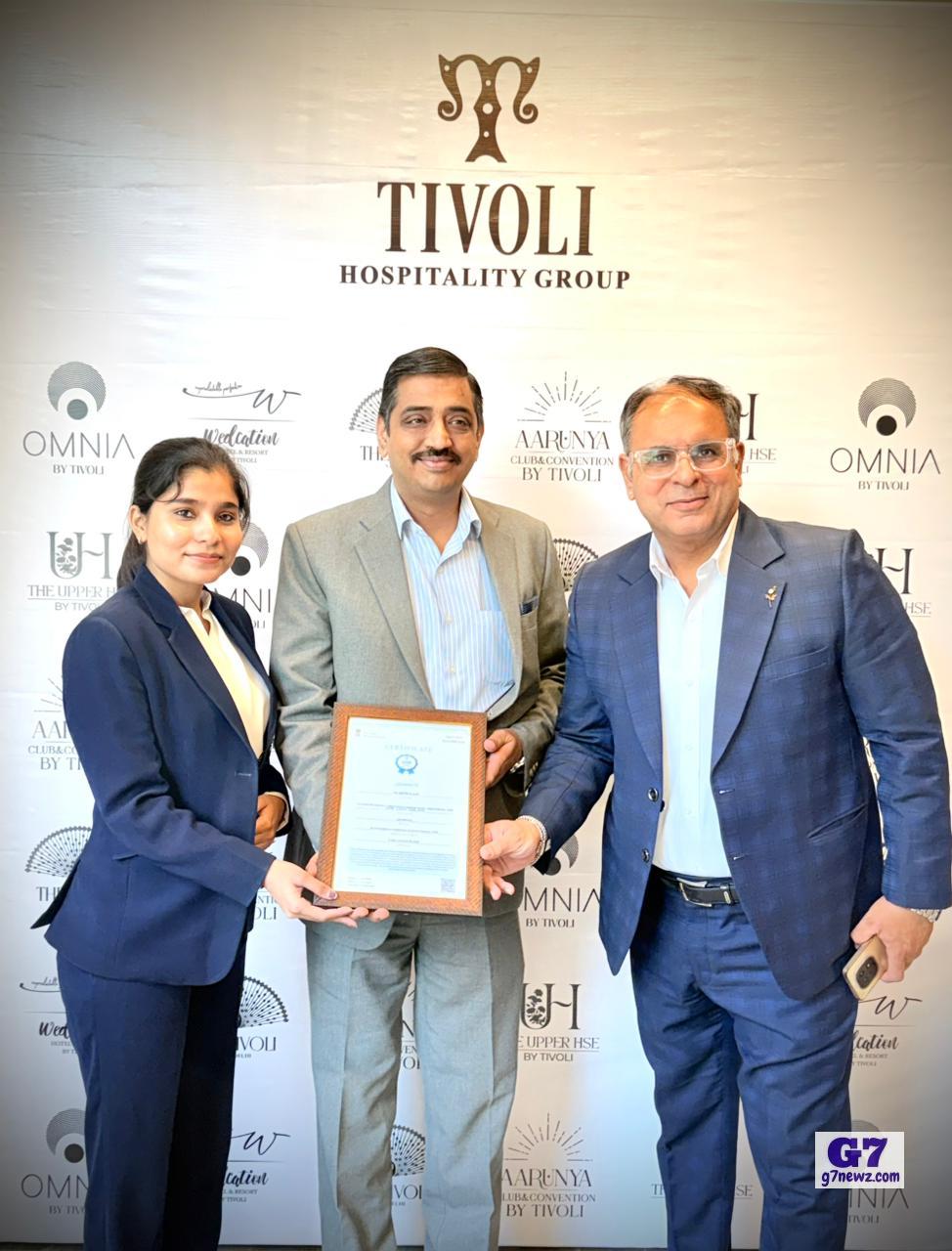 Tivoli Hotel, Chattarpur Achieves Prestigious Five-Star Certification from Ministry of Tourism