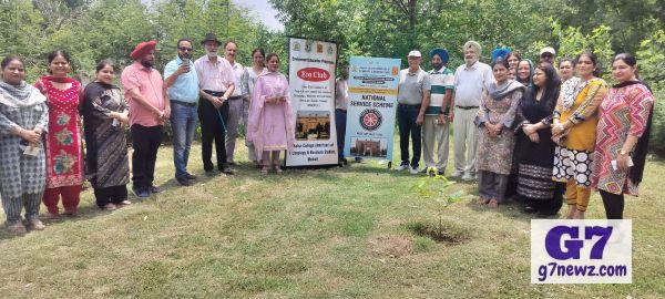 Khalsa College Mohali Organises Tree Plantation Drive