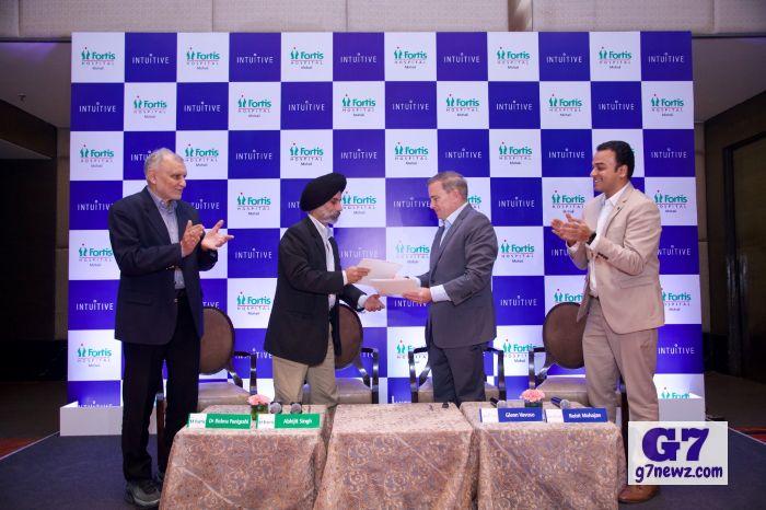 Fortis Hospital Mohali, in collaboration with Intuitive, signing of a MoU