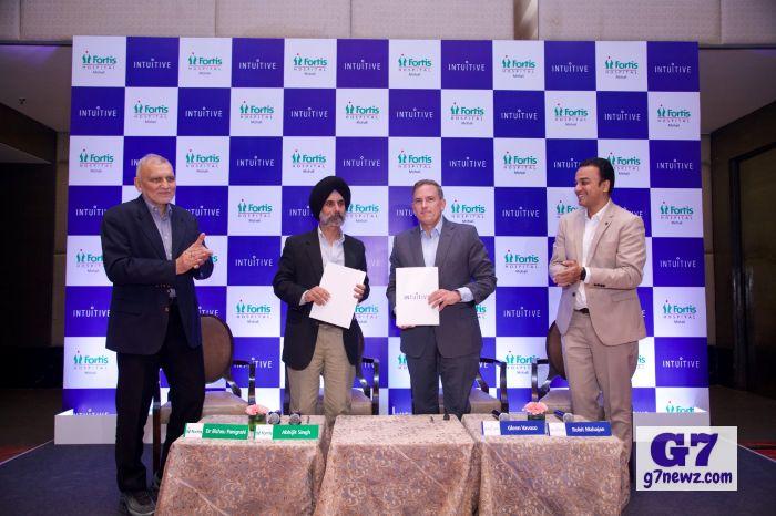Fortis Hospital Mohali, in collaboration with Intuitive, signing of a MoU