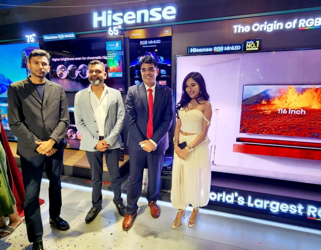 Actress-singer Sara Gurpal Unveils Hisense India’s 116-inch 4K Mini RGB TV in Chandigarh